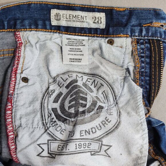 Element Owen jeans men's size 28 denim blue stretch tapered fit - Picture 8 of 15